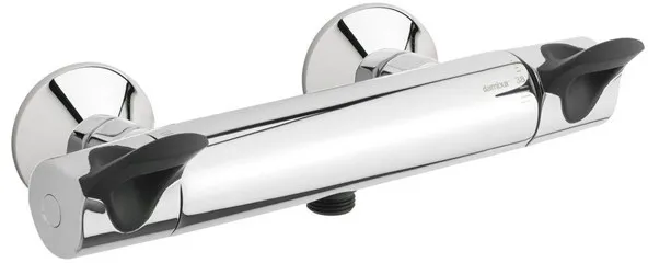 Damixa Thermixa 300 douchekraan met care-handgreep, chroom/zwart