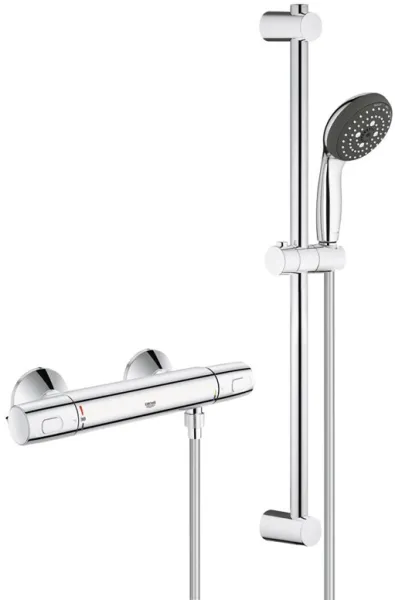 Grohe Precision Trend doucheset met thermostatische mengkraan, chroom