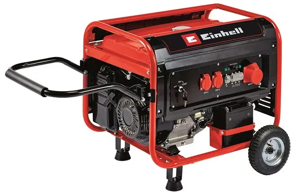 Einhell TC-PG 65/E5 benzinegenerator met 2x230 volt en 1x400 volt