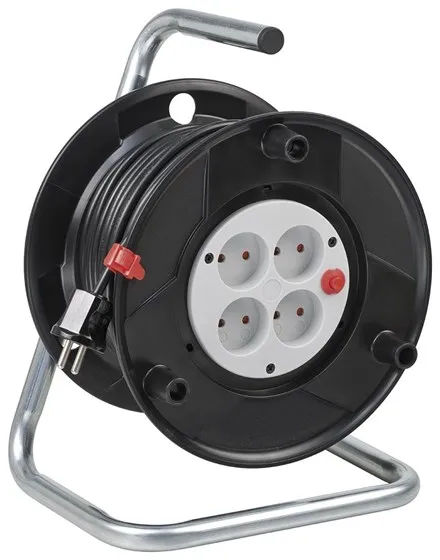 Brennenstuhl kabelhaspel Basic zonder aarde PVC 25m