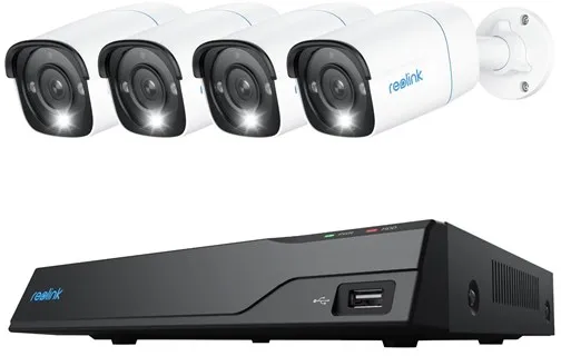 REOLINK 8-kanaals 8MP NVR-systeem met 4x 8MP Bullet PoE-camera