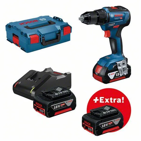 Bosch Schroefboormachine GSR 18V-55 3X4AH L-BOXX