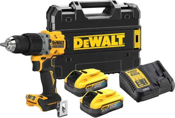 DeWalt 18V XR koolborstelloze klopboormachine - 2 x Powerstack 5Ah batterijen